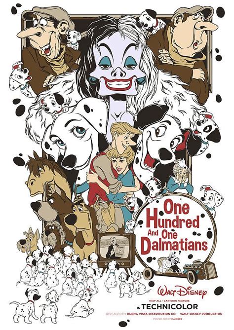 One Hundred And One Dalmatians 1961 583 X 824 Vintage Disney