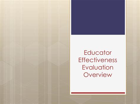 Ppt Educator Effectiveness Evaluation Overview Powerpoint