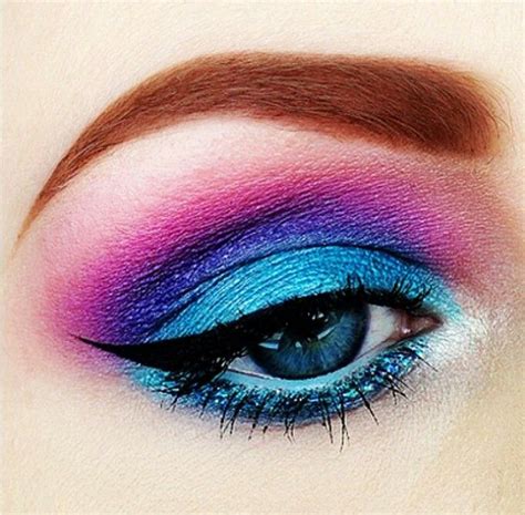 Fierce Bold Look Colorful Makeup Tutorial Dramatic Eye Makeup 80s