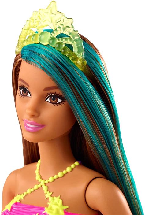 Barbie Dreamtopia Princess Doll Brunette With Blue Hairstreak