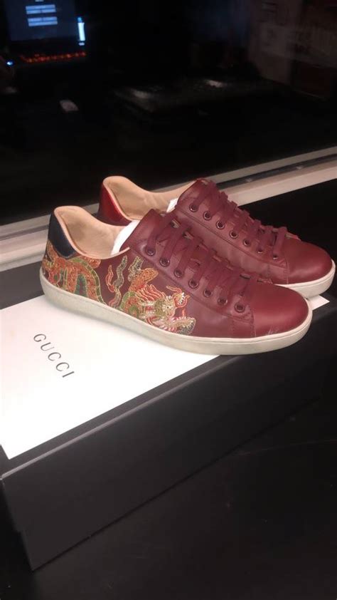 Gucci Rare Gucci Ace Sneaker Limited Edition Dragon Embroid Grailed
