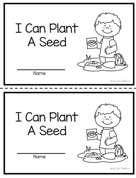 I Can Plant A Seed Emergent Reader Is A Simple Plant Themed Emergent