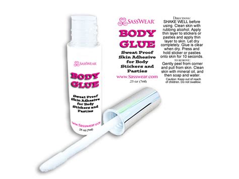 Body Glue Sweat Proof Adhesive Waterproof Skin Glue Pasties Etsy