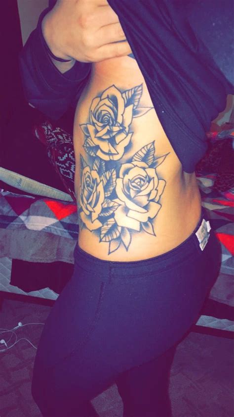 𝚜𝚎𝚕𝚏𝚌𝚊𝚛𝚎 💛 On Instagram “tattoos 💗 Caretings Tattoos” Rose Tattoos Tattoos Rib Tattoos