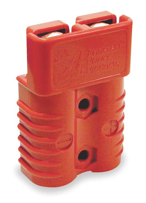 ANDERSON POWER PRODUCTS Power Connector, 350 A, 0.484 in, Red - 3BY28 ...