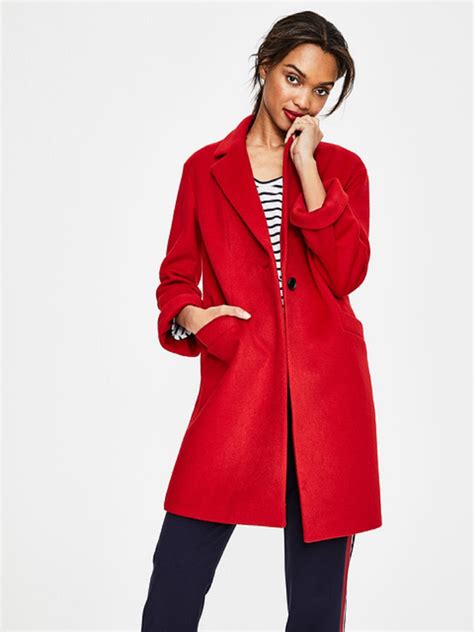 Women Red Long Coat Women Jacket Mauvetree