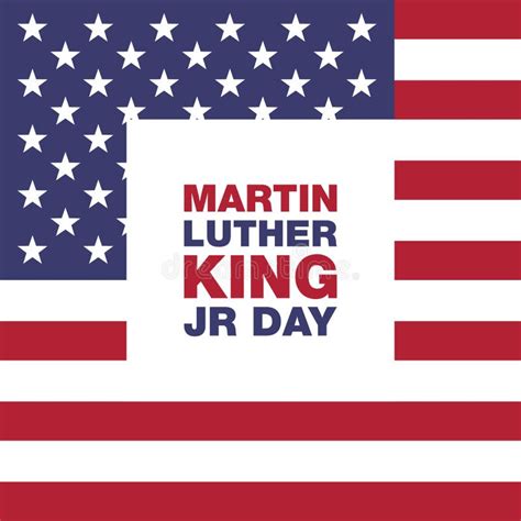 Martin Luther King Jr Day Greeting Card Type Design Vector Elements
