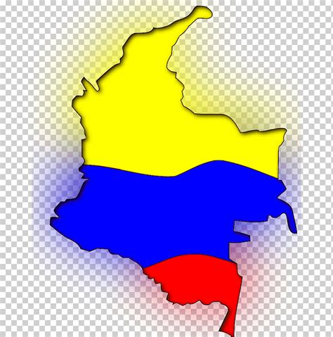 Flag Of Colombia Map Map World Map Blank Map Yellow Png Klipartz