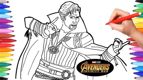 Avengers Infinity War Doctor Strange Avengers Coloring Pages Watch
