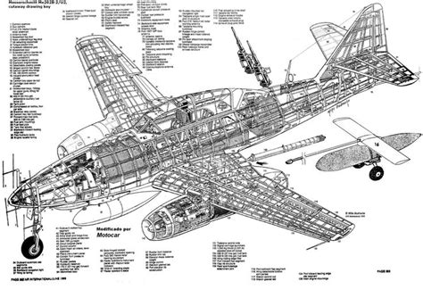 Cutaway Diagrams And Cutaways Messerschmitt Me 262 Aircraft Design