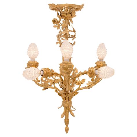 French 19th Century Louis Xvi St Belle Époque Period Ormolu And Glass