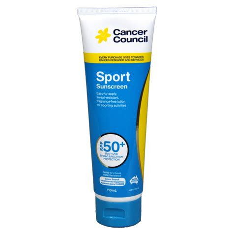 Cancer council guidelines say you need to apply at least one teaspoon (5ml) to the face (including the neck and ears) 20 minutes before going out in the sun (i.e. Sunscreen - Sport 50+ 110ml - Products PeleGuy ...
