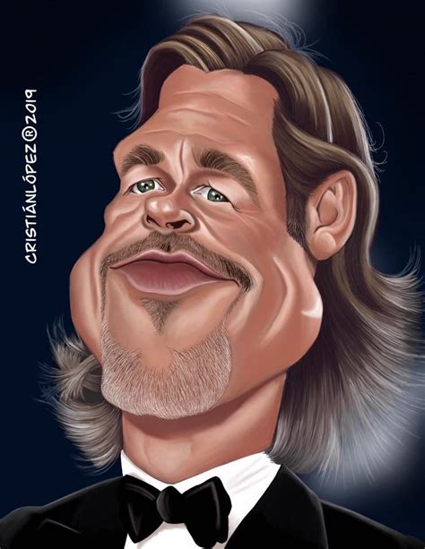 Brad Pitt In 2023 Celebrity Caricatures Funny Caricatures Caricature