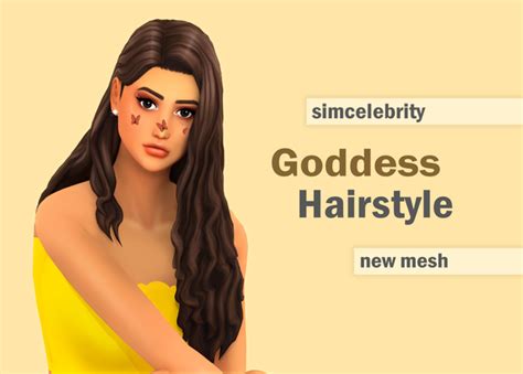 Goddess Hairstyle Simcelebrity00 On Patreon Sims 4 Sims 4 Mm