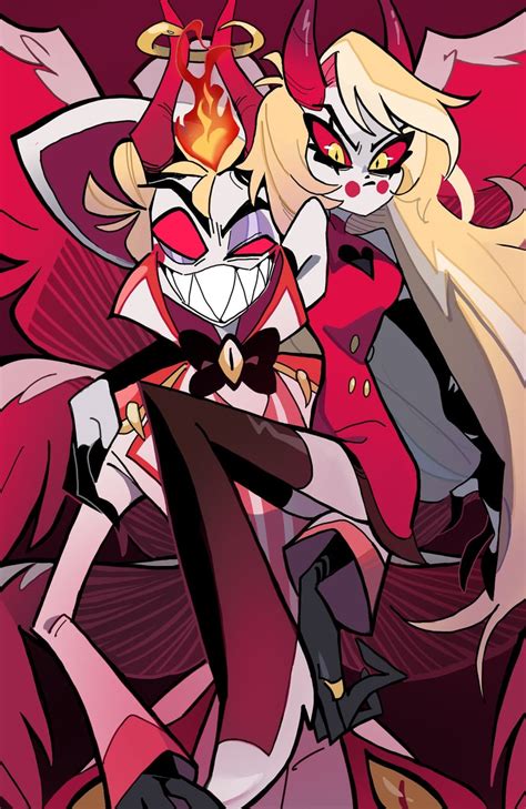 Charlie Morningstar And Lucifer Morningstar Hazbin Hotel Drawn By