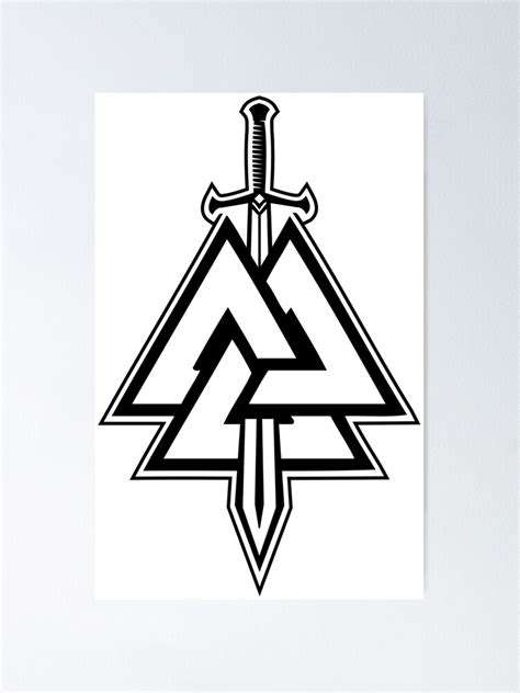 Valknut Viking Symbol Of Odin Symbol Of Woden Symbol Of Fallen