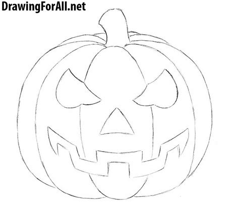 How To Draw An Easy Pumpkin At How To Draw