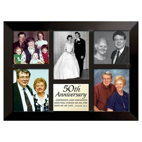 50th Anniversary Photo Collage Frame 105 X 1425 By Lighthouse