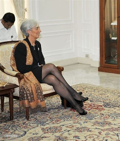 Christine Lagarde Sexy Older Women Euro Chic Granny Pantyhose