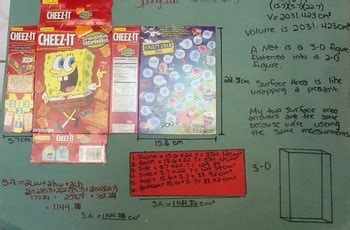A box with an open top has vertical sides, a square bottom, and a volume of 256 cubic meters. Surface Area Project: Rectangular Solids and Cylinders by ...