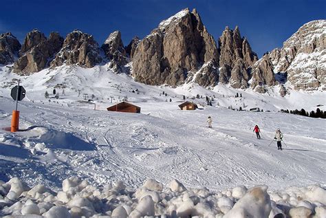 Ski Slopes In Val Gardena Skiing In The Ski Area Dolomiti Superski