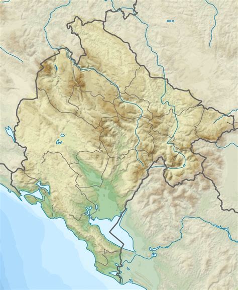 Montenegro Topographic • Map •