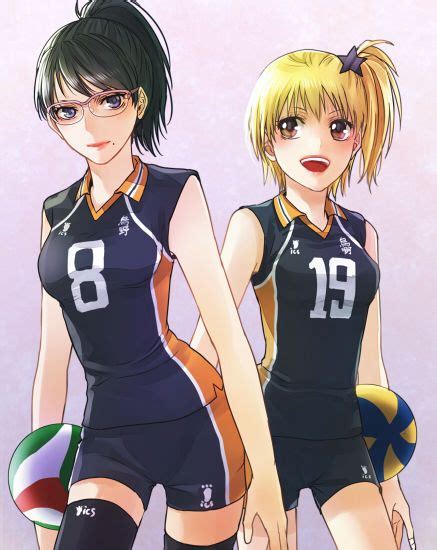 Haikyuu Kiyoko Shimizu Hitoka Yachi Kagehina Haikyuu Nekoma Haikyuu Fanart Karasuno