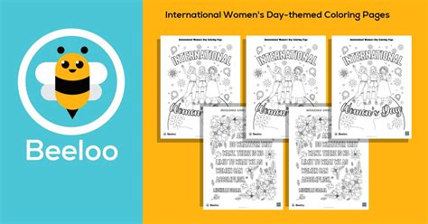 international women s day themed coloring pages beeloo printables