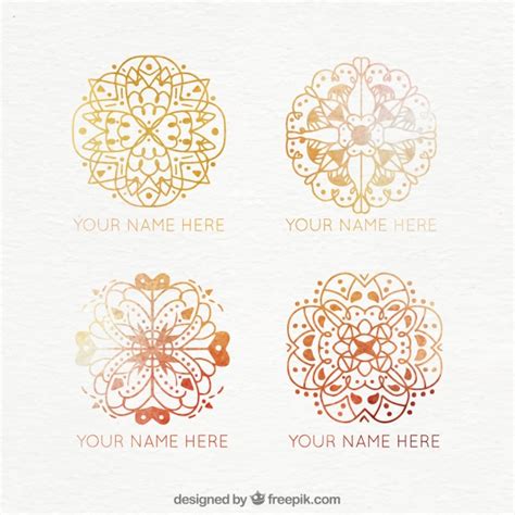Download high quality mandala images in ai, svg, png, jpg and psd. Mandala logo template Vector | Free Download