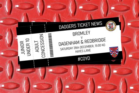 Dagenham And Redbridge Fc Ticket News Bromley