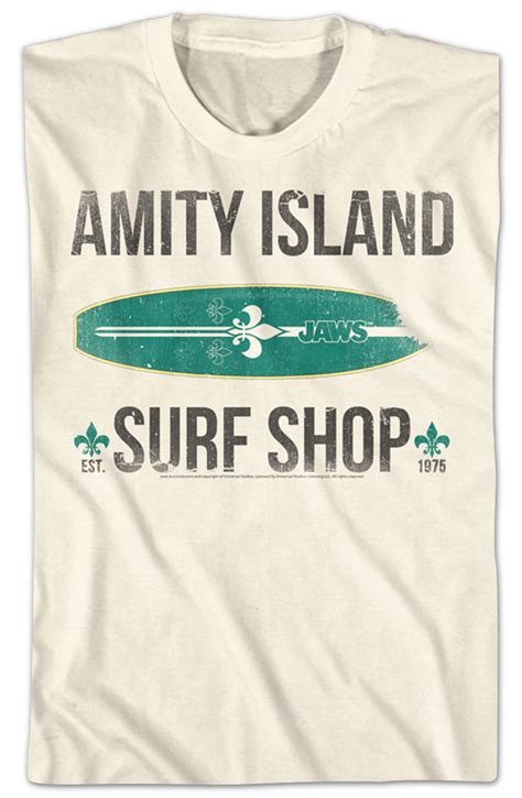 Jaws Amity Island Surf Shop Shirt Jaws Mens T Shirt