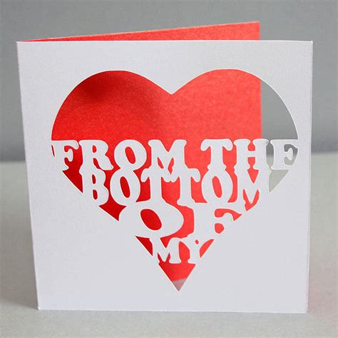 From The Bottom Of My Heart Card By Whole In The Middle