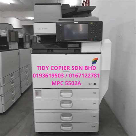 16 lum mah plastic & printing (m) sdn bhd. Tidy Copier Sales And Service Sdn Bhd: RICOH MPC 5502A ...