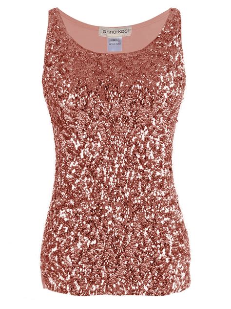 Feinuhan Anna Kaci Womens Sparkle And Shine Glitter Sequin Embellished