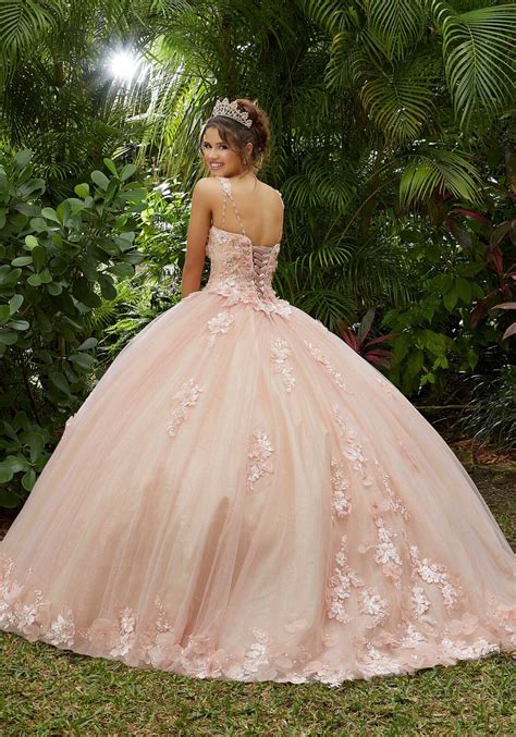 A Morilee Vizcaya Quinceañera Dress Available In Blue Pink Champagne And Red Pink Quince