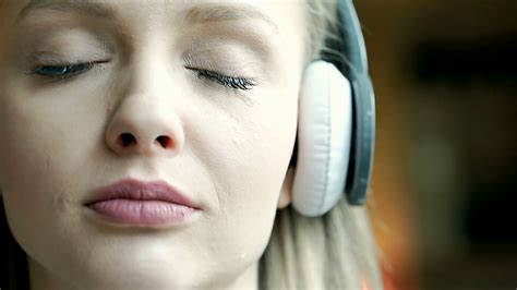 Girl Crying Looks Very Sad Listening Music Stock Footage Sbv 314499961 Storyblocks