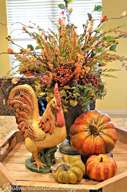 Kristens Creations Fall Is In The Air Fall Table Centerpieces Fall