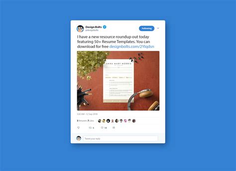 Free Twitter Tweet Ui Mockup Psd 2018 Good Mockups