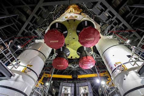 Nasa Sls Corebooster Mate Sets The Stage For Artemis 1 Pre Launch