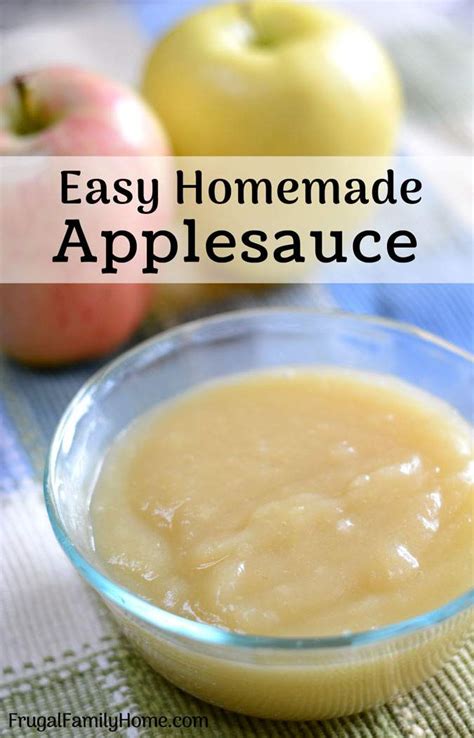 Make Your Own Applesauce Homemade Applesauce Just 4 Ingredients Spend