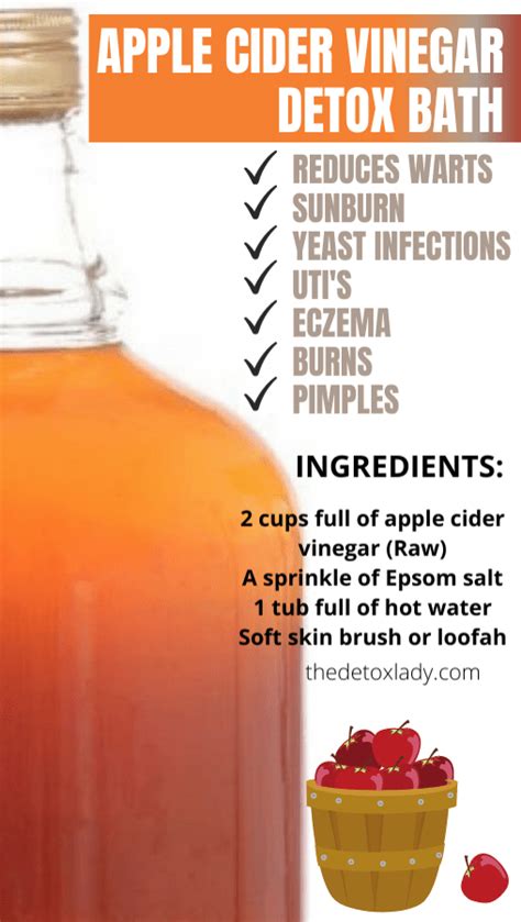 Apple Cider Vinegar Detox Bath The Detox Lady