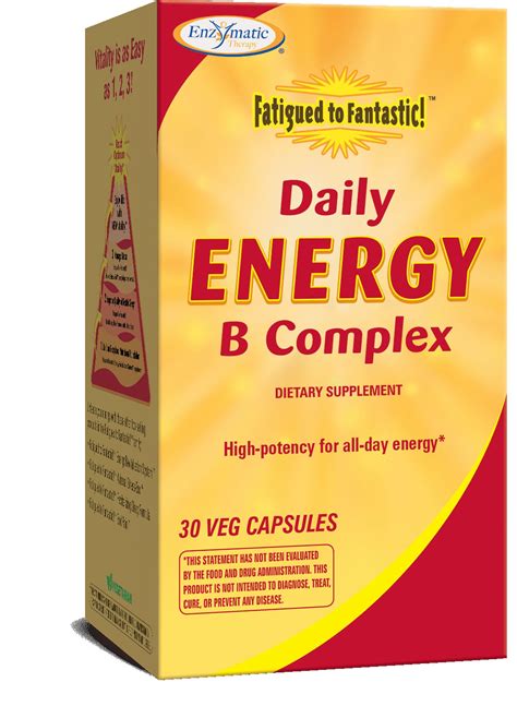 enzymatic therapy fatigued to fantastic daily energy b complex 30 vegetarian capsules