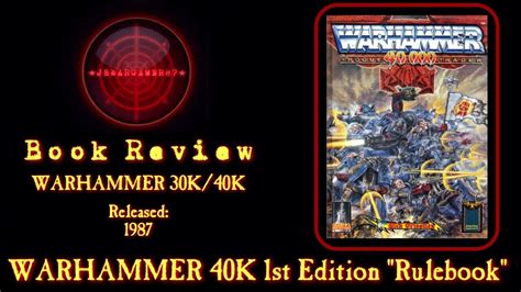 Warhammer 40k 1st Edition Rulebook Review Rogue Trader By Games