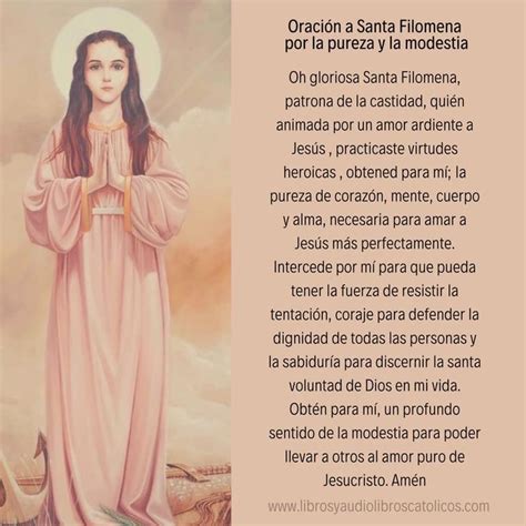 Santa Filomena Oraciones Cuerpo San Agustin