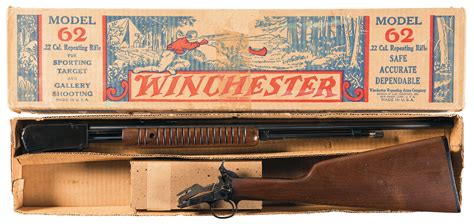Winchester Model 62 Slide Action Rifle With Box Rock Island Auction