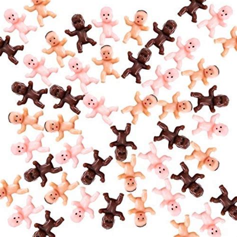 180 Pieces Mini Plastic Babies 1 Inch Baby Doll For