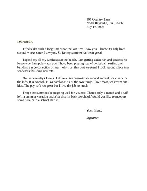 / free 13+ friendly letter templates & samples in ms word | pdf. Write A Friendly Letter About Your Trip To Any Summer ...