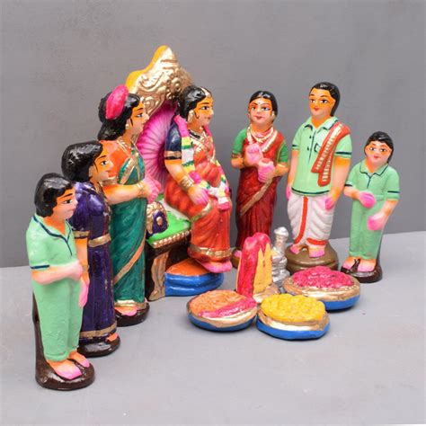 Seemantham Set Of 12 Golu Dolls