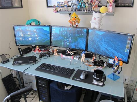 Anime Gaming Setup Wallpaper