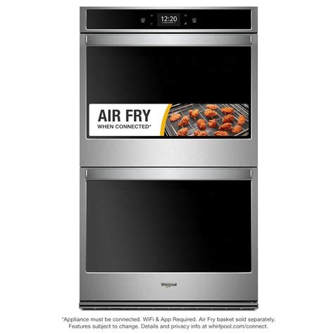 Whirlpool 30 In Smart Double Electric Wall Oven With Air Fry When